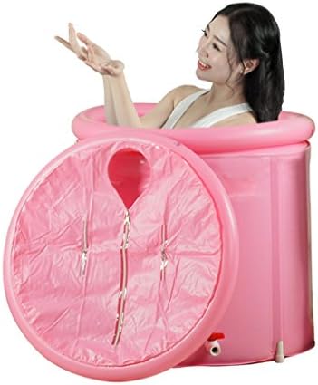 Folding Bathtub Sponge Bottom Bathtub Wash Basin Set Inflatable 70X70