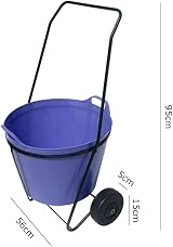 Garden Pride Trug Trolley - Lightweight Garden Cart with Chunky Wheels view 3