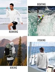 Men's Sun Protection Hoodie Shirt UPF 50+ Long
