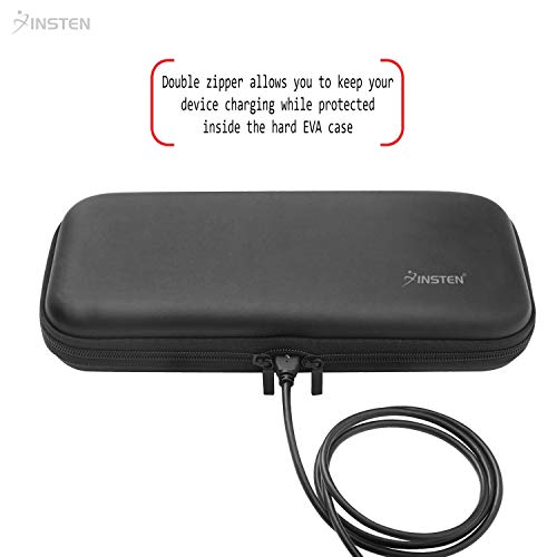 For Nintendo Switch Lite Case, Portable Travel Carrying Case EVA Hard Shell Protective Zip Pouch with Game Card Holder Slots For Switch Lite Edition 2019 New Console & Game Accessories Black by Insten