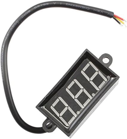 Ailavi DC 0.56" Red Input 3.5-24V Output 0-100V 3 Bit 3 Wires Digital Voltmeter Waterproof