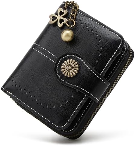 Amazon.com: Small Wallet for Women Mini Leather Cash Wallets Zip