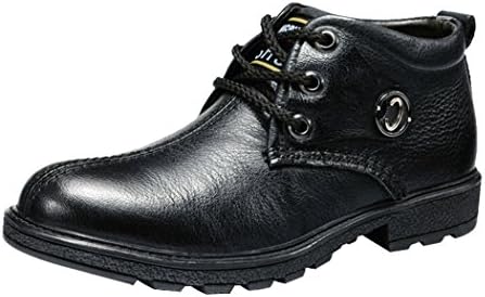 Mulinsen Christmas Daily Leisure Men's Fashion Business Abrasion Resistant Leather Shoes British Wind(6.5D(M)US,black)