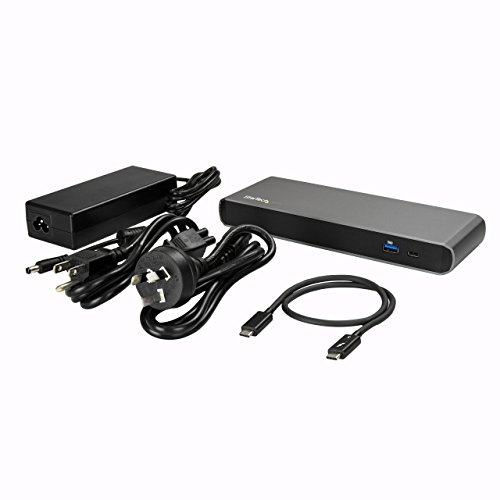 StarTech.com Thunderbolt 3 Dock - 4K - Macbook and Windows Docking Station - Thunderbolt 3 to USB-C / USB 3.0 / Gigabit Ethernet / Audio