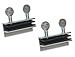Qualihome Aluminum Double Thumb Screw Turn Patio Sliding Door and Window Lock, 2 Pack