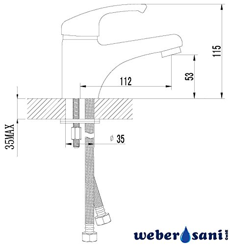 WeberSani-Einhebel-Mischbatterie-Joy-viel-Zubehr-A35C2072