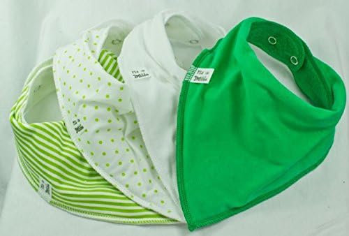 Bibbles Bandana Bibs - Green On Me 4 Pack
