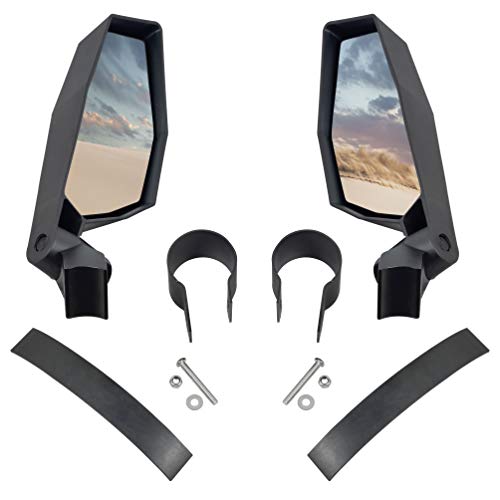 SAUTVS Adjustable Folding Side Rear View Mirrors, HighDefinition Side