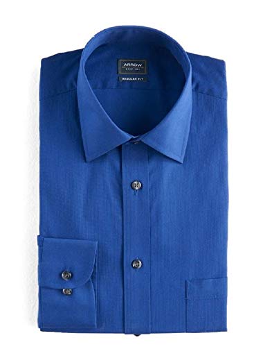 Men S Arrow Regular Fit Solid Textured Dress Shirt 16 | Desertcart Aruba