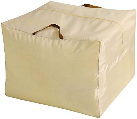 Outdoor Rectangular Protective Zippered Patio Seat Cushion/Cover Storage Bag, Patio Furniture Chaise Organizer Protect Cover
