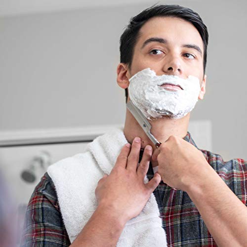 Mens Grooming kit Mindset Peace- The Best Gift for the men in your life. A Straight blade razor kits giving the Quality shave at home. Incl; A Barber Razor, Shaving Brush and a Sharpening Belt