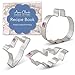 Halloween Cookie Cutters 3-Pc. Set Made in USA by Ann Clark, Pumpkin, Ghost, Bat