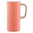 Ello Campy Vacuum-Insulated Stainless Steel Travel Mug, Georgia Peach, 18 oz