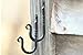 Wrought Iron Hooks-Set of 2- Hooks- Wrought Iron Hardware, Wrought Iron Home Decor, Wrought Iron Hooks Rustic, Wrought Iron Hanger