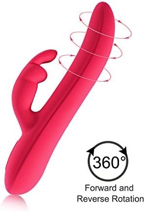 Personal Wand Massager - 10 Powerful Mode Speed - Body Safe Silicone - Waterproof &amp; USB Rechargeable Massager (Rose Red)