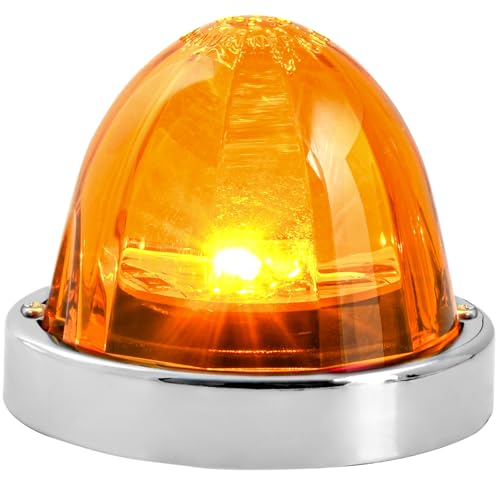 GG Grand General 81610 3.5 inches Amber/Amber Super Star 1 LED Watermelon with…