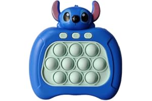 Bookuape Speed Pushing Game for Kids Adult Fidget Toy Handheld Game (Blue)