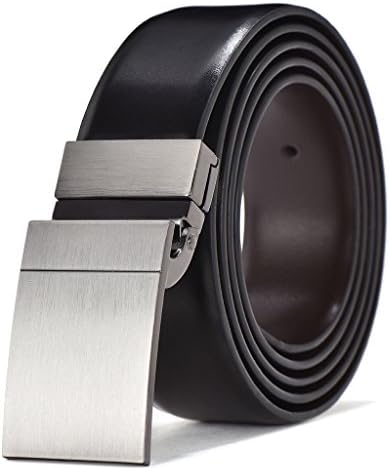 Men's Dress Belt Leather Reversible Buckle with Gift Box (Waist 34''-36'', Style6)
