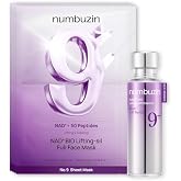 numbuzin No.9 NAD+ Bio-Lifting Duo | Essence + Sheet Mask Set for Firming, Wrinkles &amp; Sagging Skin