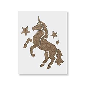 amazoncom unicorn stencil template reusable stencil