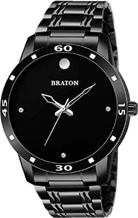 BRATON BT1171SM01 New Generation Black Dial Black Strap Analog Wrist Watch - for Men