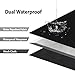 Elantrip 2 PC Waterproof Neoprene Front Seat Covers Universal Fit Car Seat Protector Airbag Compatible for Auto SUV Truck Van Black