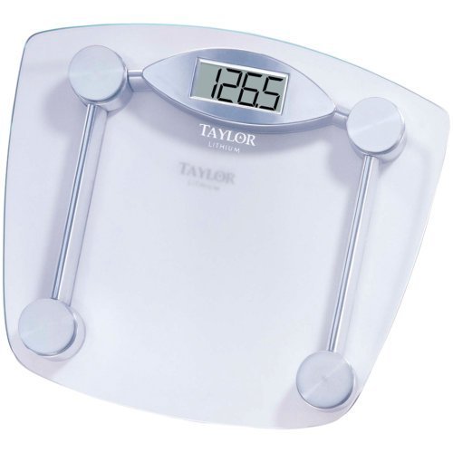 Taylor 7506 Chrome & Glass Lithium Digital Scale by TAYLOR