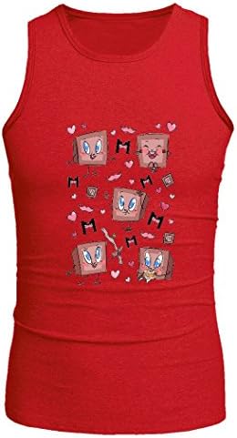 Tiny Box Tim and Septiceye Sam Custom Men's Tank Top Sleeveless Tee by Hkhoodies (Red)