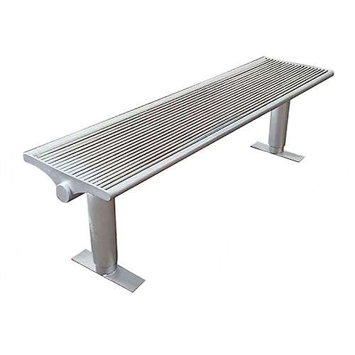 AEYSD-456 Garden Bench Outdoor Park Bench, All Steel Backless Outdoor Chair, Suitable for Gardens, Courtyards, Lawns, Backyards Outdoor Bench(XL)