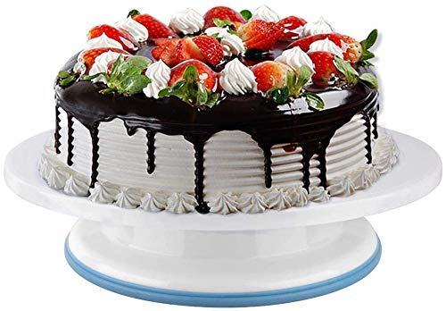 TOPINCN Cake Stand Round Cake Turntable Rotating Platform Stand DIY Kitchen Baking Cream Decorating Tool