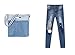 Iron On Denim Patches Repair Kit For Clothing Jeans 15 Pack