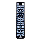 GE 4 Device Universal Remote, Backlit, Big Buttons, Works with Smart TVs, LG, Sony, Blu Ray, DVD, DVR, Roku, Apple TV, and Other Streaming Players, Pre-Programmed for Samsung TVs, Black, 34455