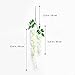 Unomor 3.25 Feet Wisteria Artificial Flowers Fake Hanging Flowers Vine Garland for Wedding Decorations (8 Pcs)