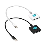 2-Pack Top Grade 8-Pin Lightning to 30-Pin Female Heavy Duty Compact Adapter Lightning-Speed Charger for Latest iOS V9.3 (White-Black)