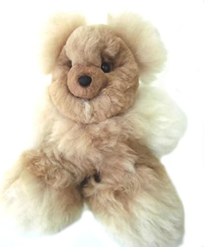 Alpakaandmore, Handmade Alpaca Fur Teddy Bear Light Brown