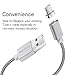Smart&Cool Nylon Braided Super Magnetic USB-C / Type-CCharging and/or Data Sync Cable for Samsung Galaxy S8/S8 Plus(Caution: NOT Support Fast Charging) , LG G5/G6, Nokia 950/950XL etc