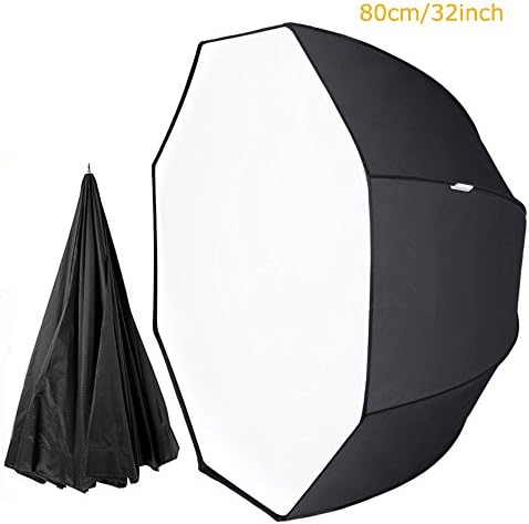 Abaige 32 Inch Octagon Softbox Portable Umbrella Photography Reflector Diffuer Octagonal Speedlite with Carrying Case for Studio Photo Flash Speedlight