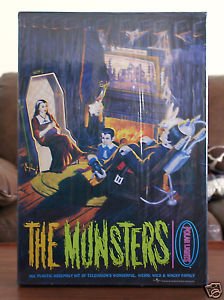 The Munsters Living Room Diorama Plastic Model Kit