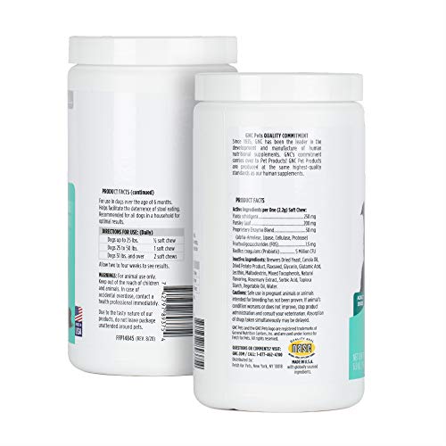 GNC Pets ADVANCED Coprophagia Dog Supplements 90 Ct Dog Poop Eating