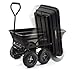 Gorilla Carts GOR200B Poly Garden Dump Cart with Steel Frame and 10-Inch Pneumatic Tires, 600-Pound Capacity, 36-Inch by 20-Inch Bed, Black Finish