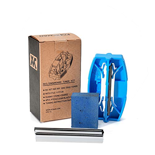 XCMAN Complete Ski Snowbaord Side Edge Care Tuner Kit with Gummi Stone