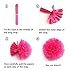 XFunino 18 Pcs Tissue Paper Flowers Pom Poms Decorations Theme Paper Lanterns Polka Dot Four Leaf Hanging Paper Garland 11.8ft for Baby Shower Wedding Birthday Party Supply, Blue
