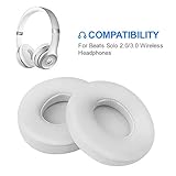 Beats Solo Replacement Ear Pads by Link Dream - Replacement Ear Cushions Kit Memory Foam Earpads Cushion Cover for Solo 2.0/3.0 Wireless Headphone, 2 Pieces