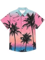 Hawaiian Shirts for Men Summer Beach Casual Short