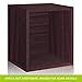 Way Basics Cube Plus Cubby Organizer (Tool-Free Assembly and Uniquely Crafted from Sustainable Non Toxic zBoard Paperboard), Espresso Wood Grain
