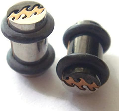 2g 2 Gauge 6mm Puzzel Ear Plugs Rings Ring Earring Earlet Body Piercing