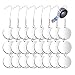EONBES Bird Deterrent Repellent Disks, Reflective Woodpecker Pigeon Hawk Goose Crow Scare Deterrent, Round Shape Bird Scarers Reflector
