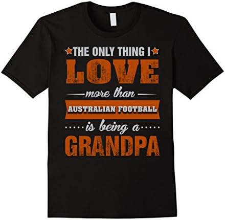 Mens Australian Football Shirts Grandpa T-shirt Small Black