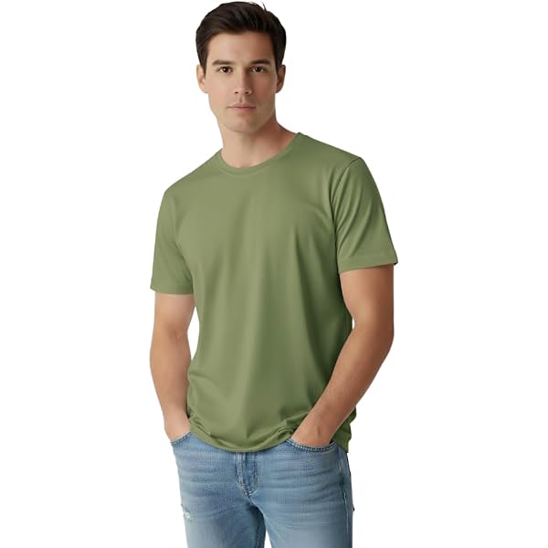YURO-K Men's Classic Cotton T-Shirt — Premium Garment-Dyed Crew Neck, Made In USA, Soft Vintage Feel - View #10