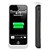 Kujian iPhone 5s Battery Case External Battery Power Bank with Kickstand Holder for Apple iPhone 5/5S/5C/SE (iOS 8 or above Compatible)-White